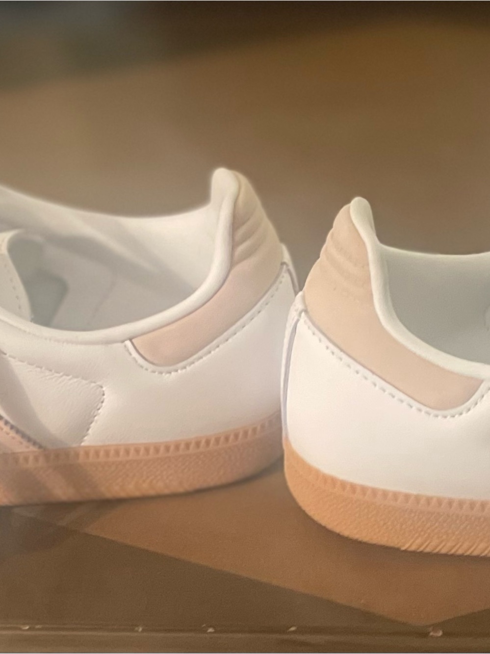 Womens adidas Samba OG
Athletic Shoe - Off White /
Sandy Pink / Gum Sz. 9 - Picture 5 of 13
